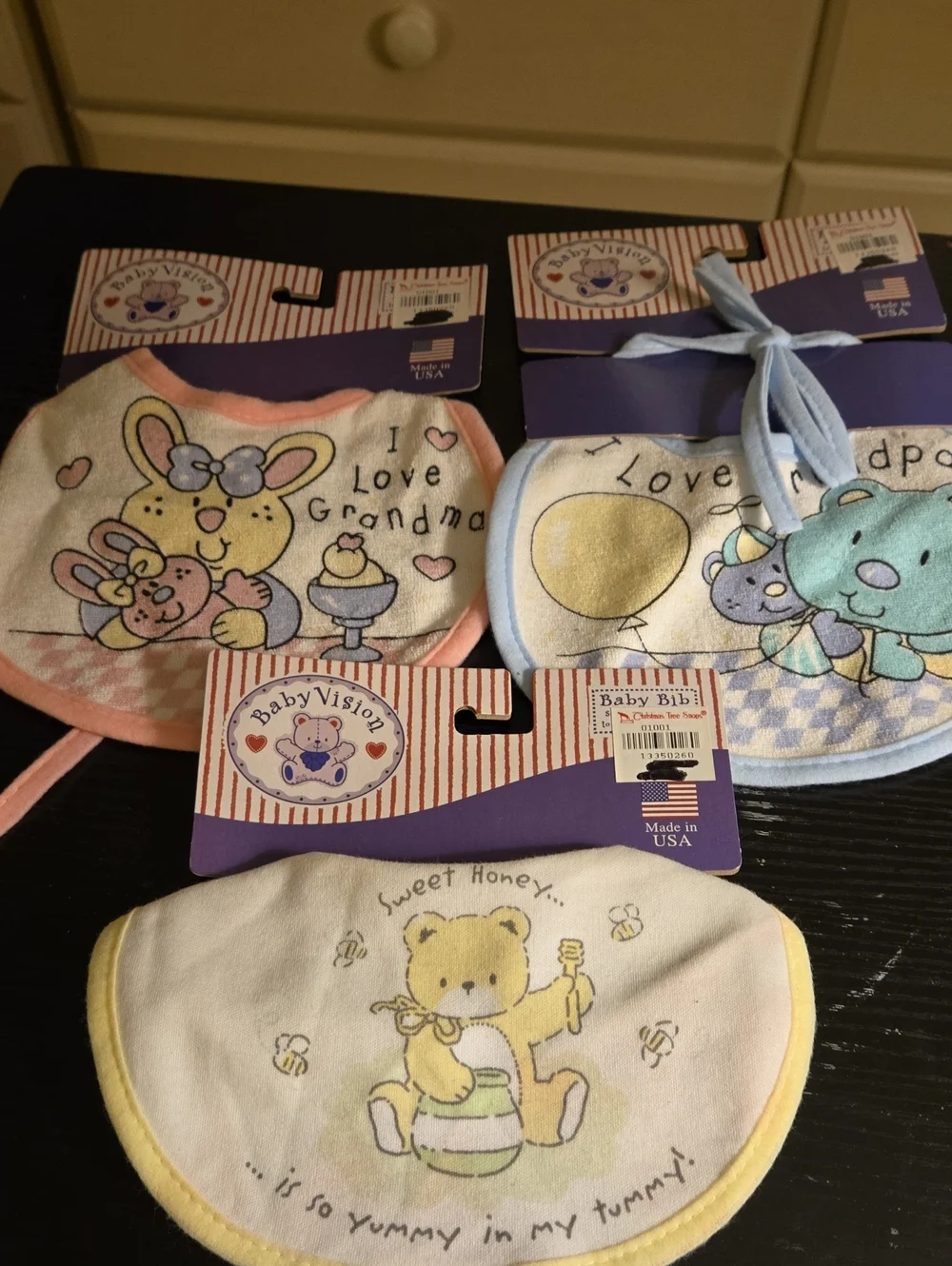 Sweet Pastel Bib Set - Yellow, Pink & Blue
